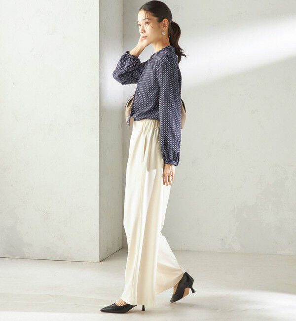 SHIPS for women「〈手洗い可能〉メルティ ウォーム タック ワイド パンツ」|その他|