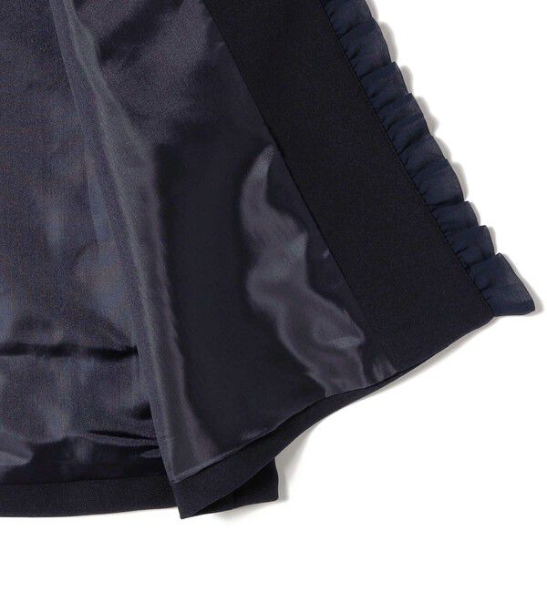 SHIPS for women「【SHIPS別注】kaene:〈洗濯機可能〉ダンボール フリル ロング ジレ（セレモニー対応可）」|ベスト・ジレ|