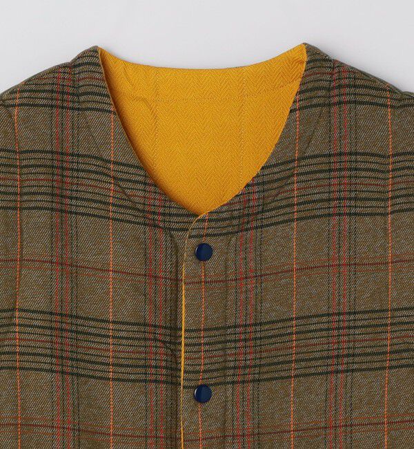 SHIPS「ORIGINAL MADRAS TRADING COMPANY: REVERSIBLE FLECKED WEAVE VEST」|ダウンベスト・ベスト|