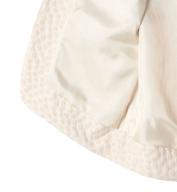 SHIPS for women「ミニ フラワー ジャカード パール モチーフ ボタン ジレ（セレモニー対応可）」|ベスト・ジレ|