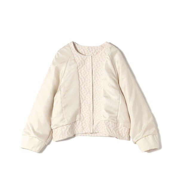 SHIPS for women「ミニ フラワー ジャカード ブルゾン（セレモニー対応可）」|ブルゾン・スタジャン|