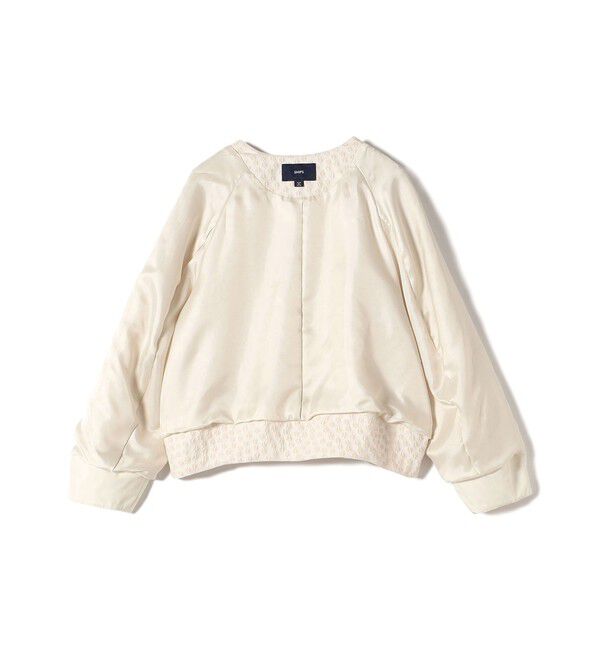 SHIPS for women「ミニ フラワー ジャカード ブルゾン（セレモニー対応可）」|ブルゾン・スタジャン|