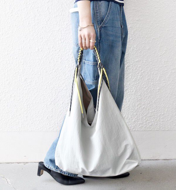 SHIPS any「《一部追加予約》SHIPS any: A4 Vカット コードハンドル トート バッグ」|トートバッグ|