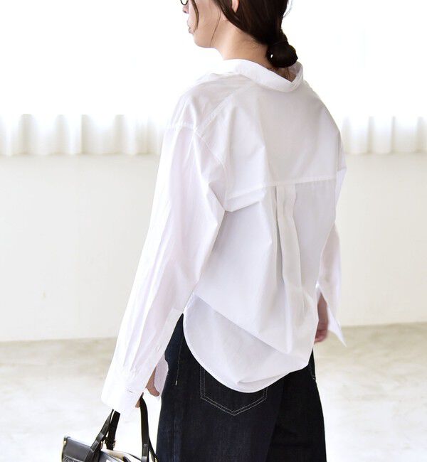 quaranciel「quaranciel:〈洗濯機可能〉レギュラーカラー ヨーク ルーズ シャツ」|シャツ・ブラウス|