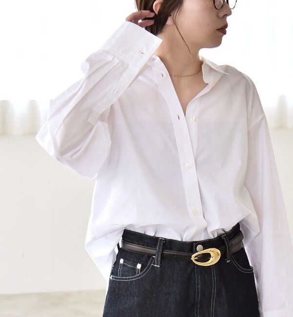 quaranciel「quaranciel:〈洗濯機可能〉レギュラーカラー ヨーク ルーズ シャツ」|シャツ・ブラウス|