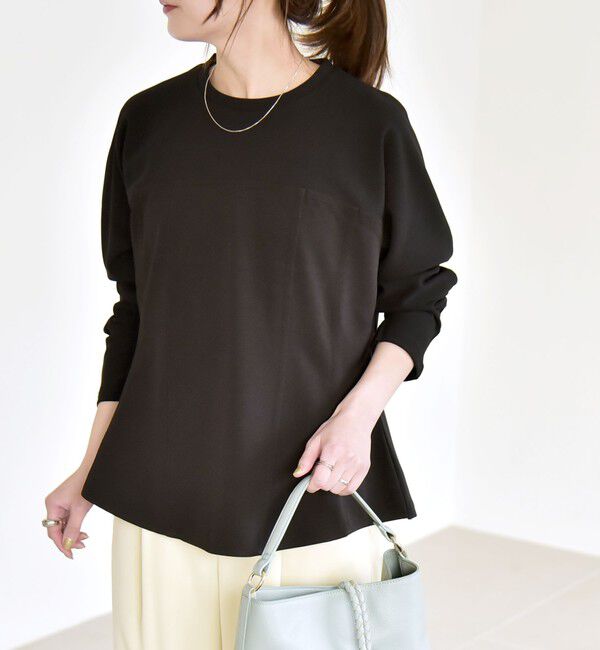 quaranciel「quaranciel:〈洗濯機可能〉カットジョーゼット ドッキング コルセット プルオーバー」|Tシャツ・カットソー|