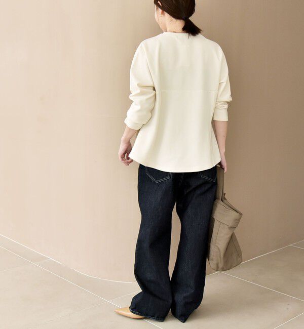 quaranciel「quaranciel:〈洗濯機可能〉カットジョーゼット ドッキング コルセット プルオーバー」|Tシャツ・カットソー|