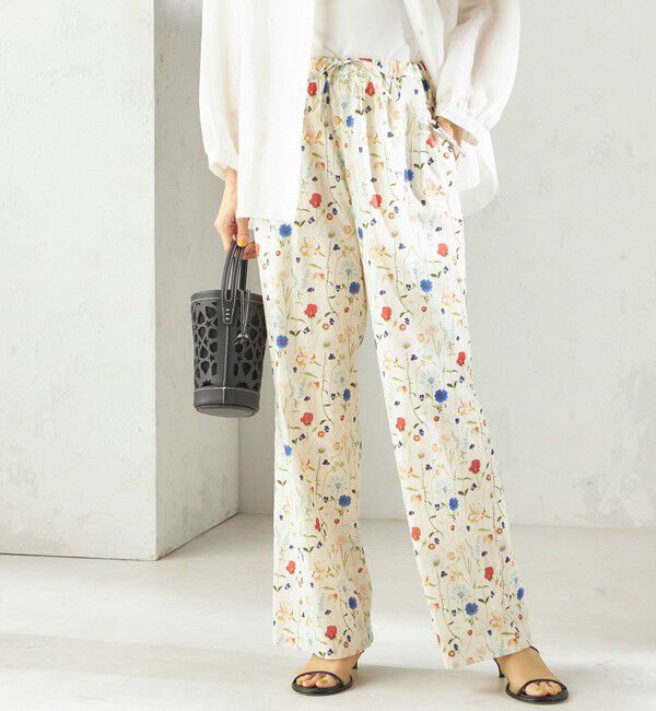 SHIPS for women「〈手洗い可能〉LIBERTY プリント パンツ」|その他|オフホワイト