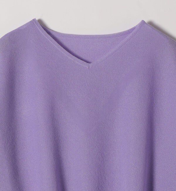 quaranciel「quaranciel:〈手洗い可能〉シアー 2way Vネック ドルマン ニット プルオーバー」|ニット・セーター|