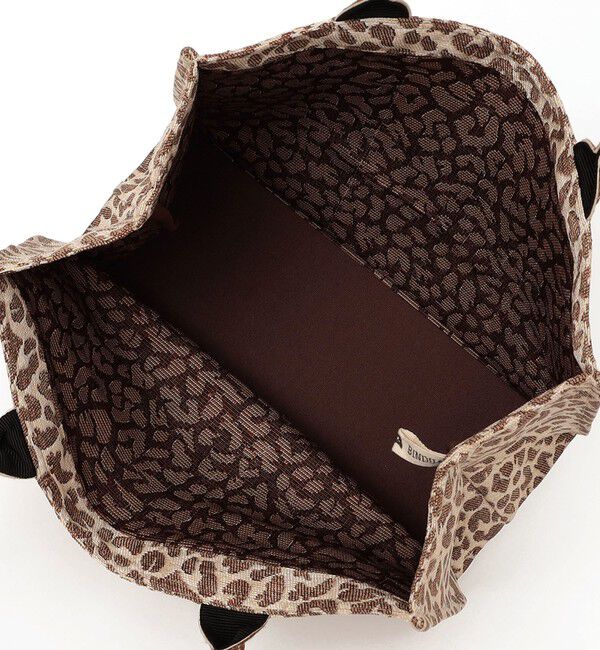 SHIPS for women「《予約》【SHIPS別注】BINDU: レオパード ジャカード トート バッグ」|トートバッグ|