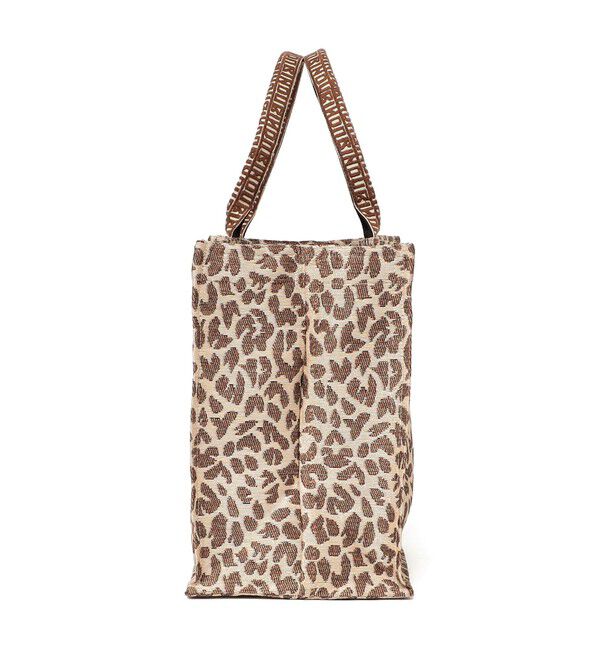 SHIPS for women「《予約》【SHIPS別注】BINDU: レオパード ジャカード トート バッグ」|トートバッグ|