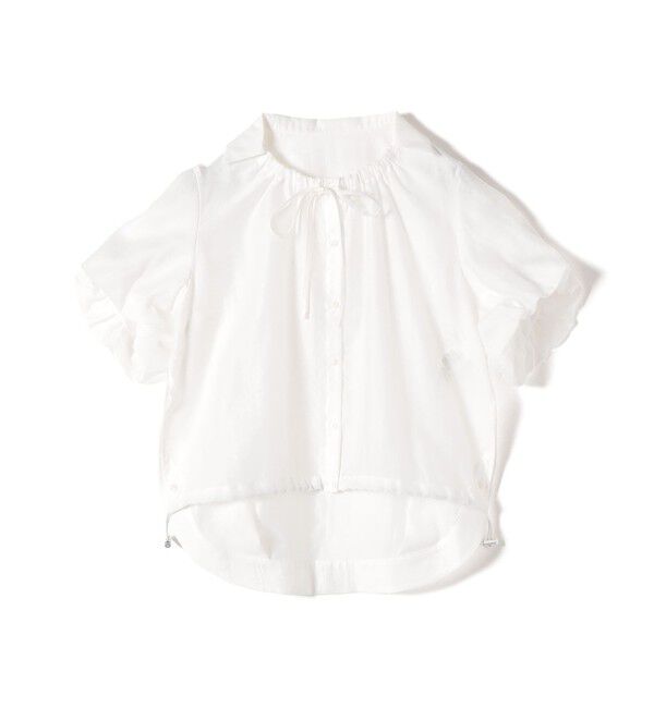 SHIPS for women「《予約》【WEB限定】〈手洗い可能〉バルーン スリーブ 裾 ドロスト ブラウス」|シャツ・ブラウス|