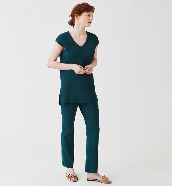 Ballsey「コットンストレッチリブ セミフレアパンツ」|その他|