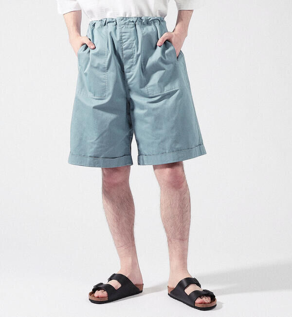 BLUE WORK「ブロークンツイル ワイドイージーショートパンツ」|その他|