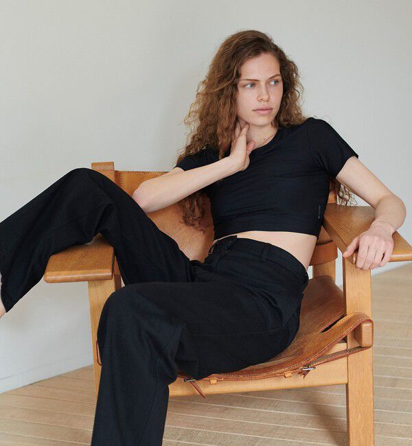 BACCA「inner piece キュプラストレッチ ショートＴシャツ」|Tシャツ・カットソー|