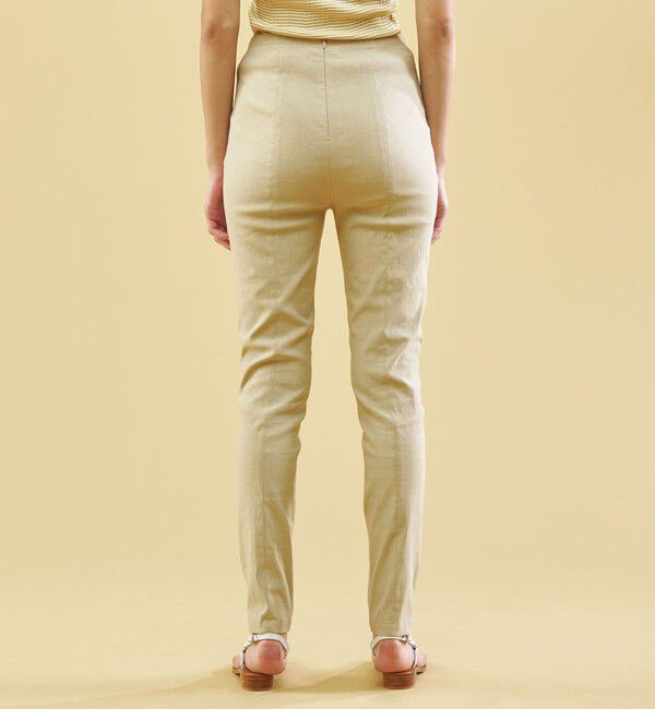 GALERIE VIE「リネンレーヨンストレッチ スリムパンツ」|その他|