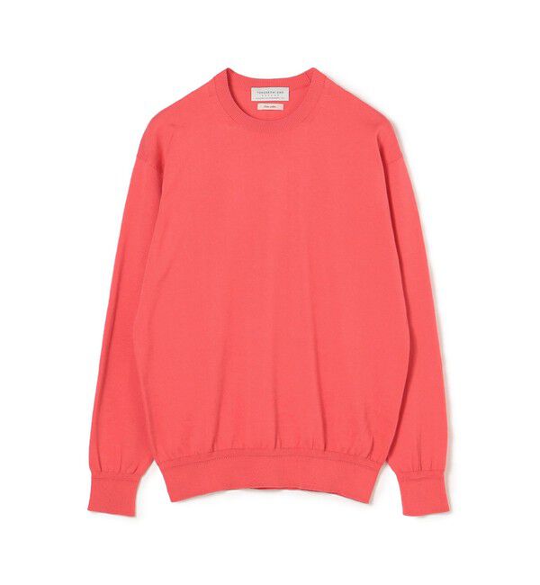 TOMORROWLAND MENS「TOMORROWLAND tricot ギザコットン クルーネックプルオーバー」|ニット・セーター|35 レッド