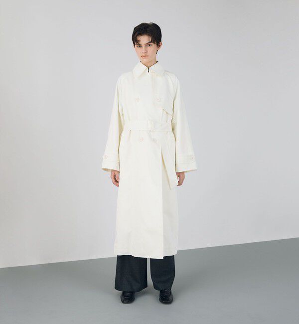 DES PRES「ポリエステルスムースダブルクロス トレンチコート」|トレンチコート|