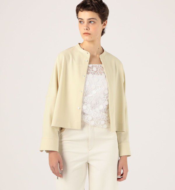 MACPHEE「【WEB限定】ポリエステルフラノ コクーンシャツ」|シャツ・ブラウス|