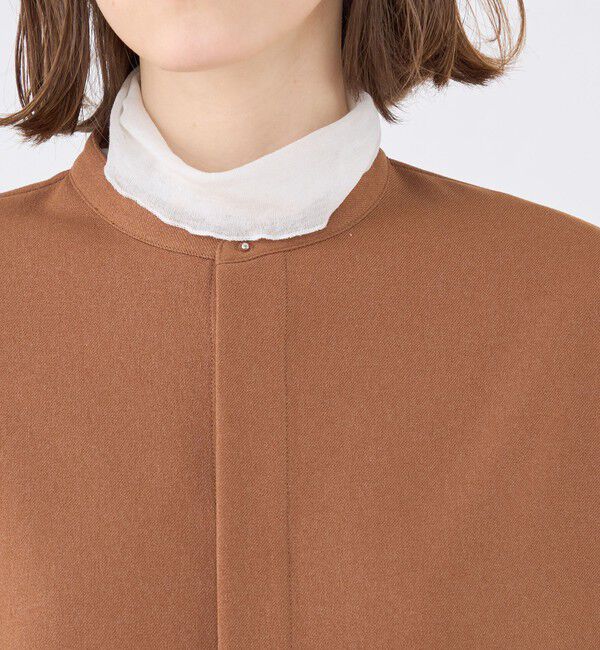 MACPHEE「【WEB限定】ポリエステルフラノ コクーンシャツ」|シャツ・ブラウス|