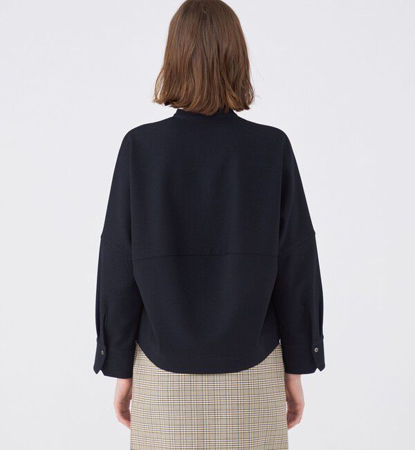 MACPHEE「【WEB限定】ポリエステルフラノ コクーンシャツ」|シャツ・ブラウス|