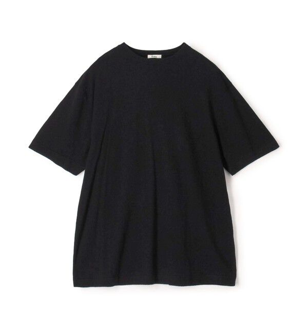 Edition「コットンカシミヤ ハーフスリーブニット」|ニット・セーター|19 ブラック