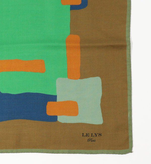 TOMORROWLAND GOODS「LE LYS ウールシルク プリントスカーフ」|バンダナ・スカーフ|
