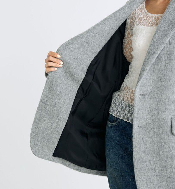 Edition「アルパカシャギー オーバーサイズドジャケット」|テーラードジャケット|