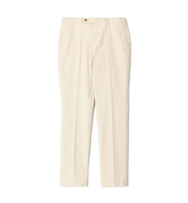 TOMORROWLAND MENS「コットンポリウレタン ピーチスキンイージースラックス SONDRIO」|スラックス|13 オフホワイト