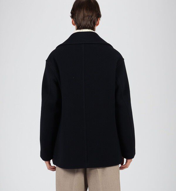 TOMORROWLAND MENS「ラムウールモッサー ダブルブレステッド4B Pコート」|ピーコート|