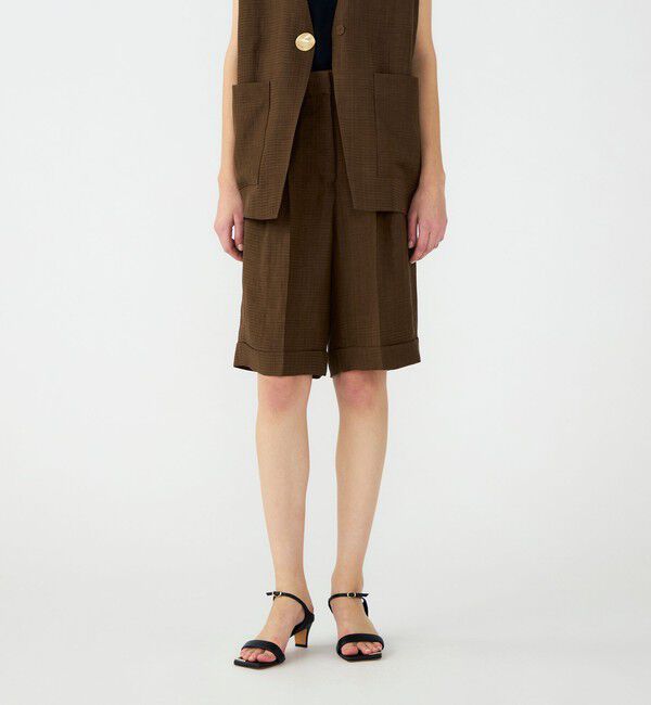 Ballsey「【WEB先行予約】レーヨンリネンブッチャー バミューダパンツ」|その他|