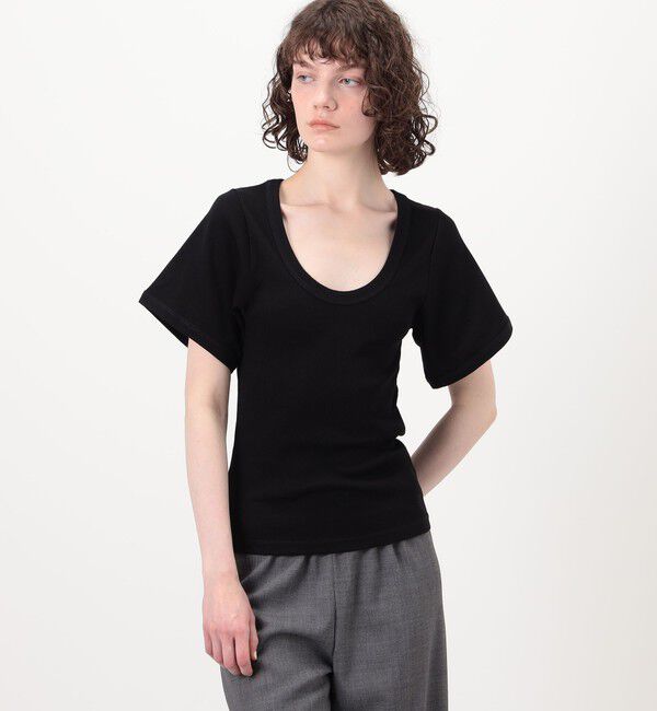 TOMORROWLAND GOODS「BY MALENE BIRGER LUNAI Uネックカットソー」|Tシャツ・カットソー|