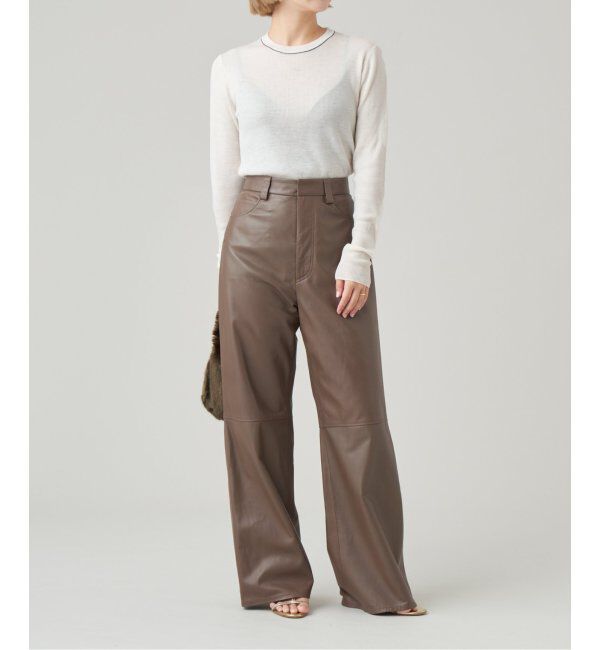 IENA LA BOUCLE「IENA LA BOUCLE 強撚ウールクルーネックプルオーバー」|ニット・セーター|