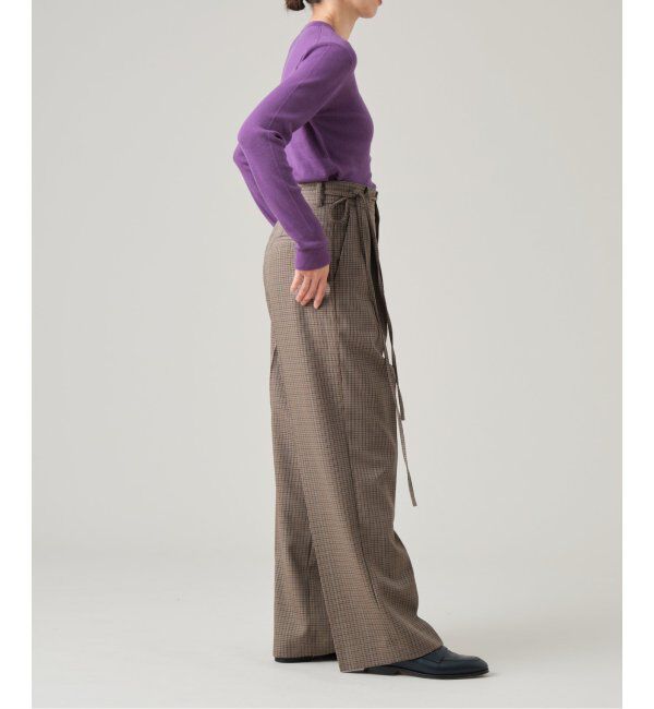 IENA LA BOUCLE「IENA LA BOUCLE 強撚ウールクルーネックプルオーバー」|ニット・セーター|