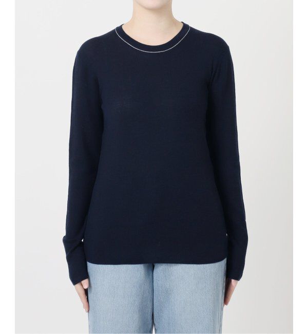 IENA LA BOUCLE「IENA LA BOUCLE 強撚ウールクルーネックプルオーバー」|ニット・セーター|