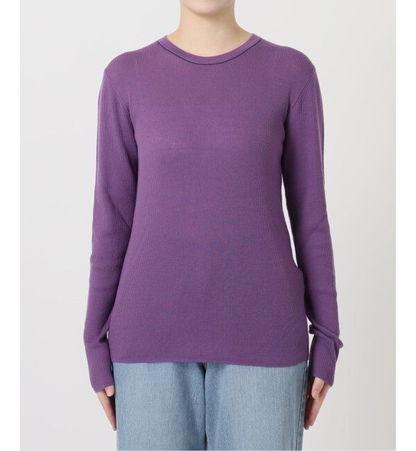 IENA LA BOUCLE「IENA LA BOUCLE 強撚ウールクルーネックプルオーバー」|ニット・セーター|