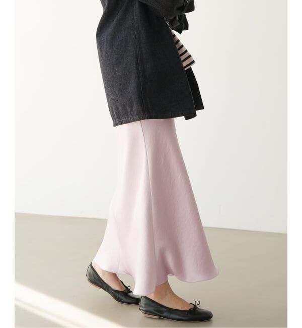 IENA「《追加10》ダブルサテンスカート」|スカート|