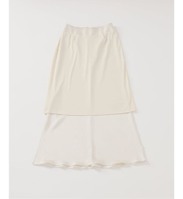 IENA「《追加10》ダブルサテンスカート」|スカート|