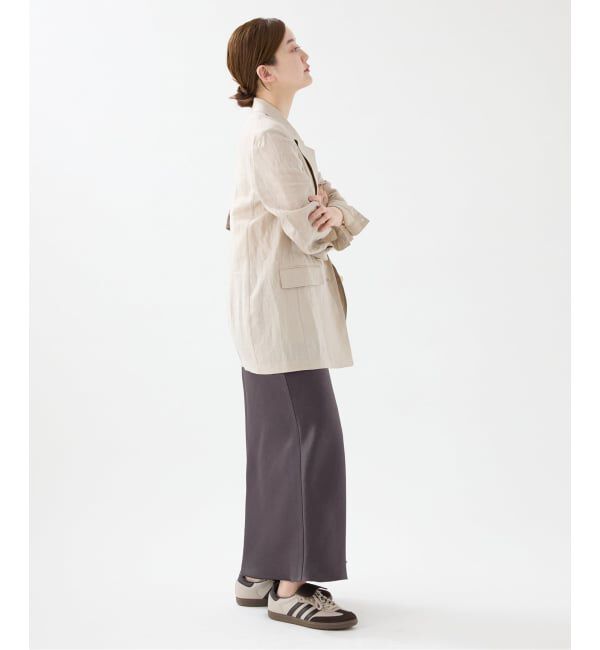 IENA「《WEB・一部店舗限定 追加12》ダブルサテンスカート」|スカート|