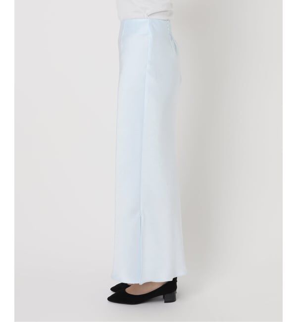 IENA「《WEB・一部店舗限定 追加12》ダブルサテンスカート」|スカート|