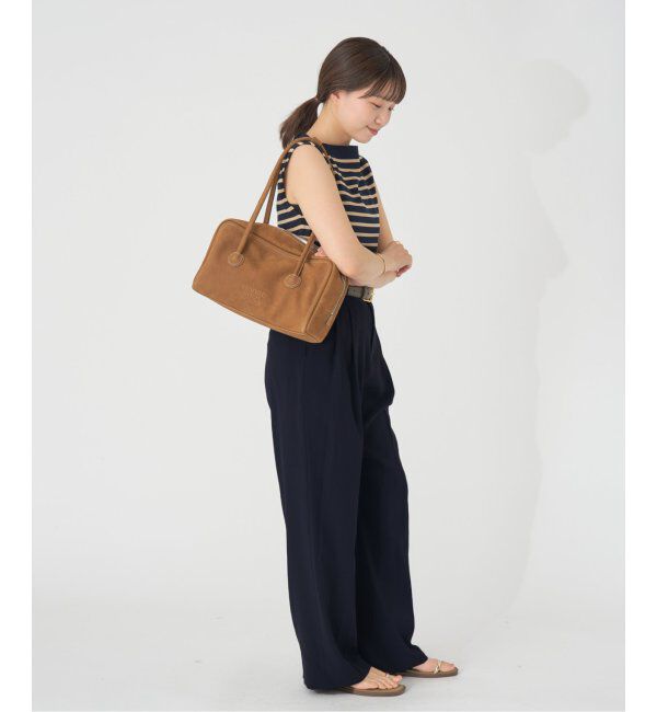 IENA「《追加2》TA/PL ジョーゼットタックワイドパンツ」|スラックス|