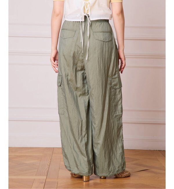 IENA LA BOUCLE「IENA LA BOUCLE ナイロンシルクライトタフタカーゴパンツ」|カーゴ|