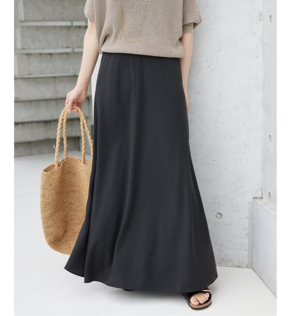 SLOBE IENA「《3サイズ展開/WEB限定/追加4》フィブリルマーメイドフレアスカート」|スカート|