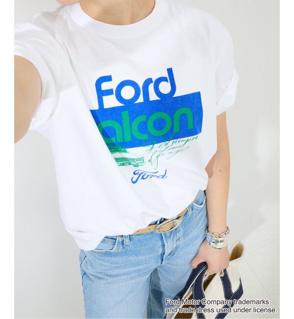 SLOBE IENA「《追加2》GOOD ROCK SPEED SLOBE別注 FORD FALCON TEE」|Tシャツ・カットソー|ホワイト