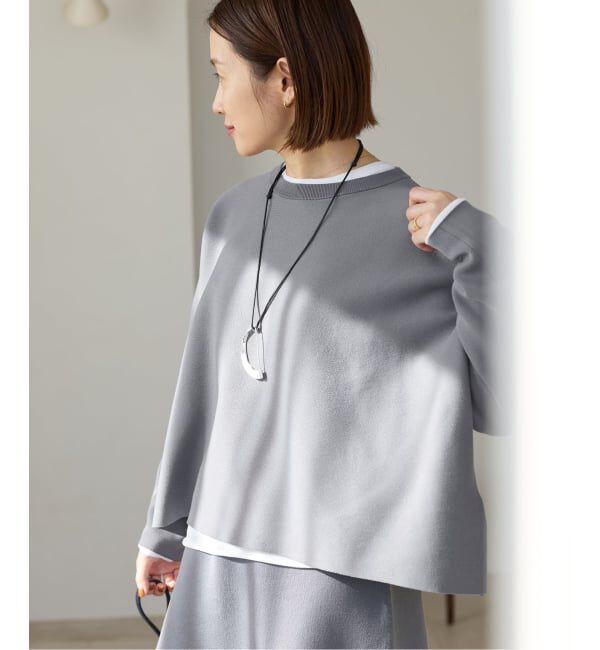 IENA「《新色/追加》ファインコットンスムースプルオーバー」|ニット・セーター|