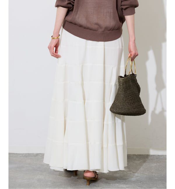 SLOBE IENA「《予約》ティアードフレアスカート」|スカート|