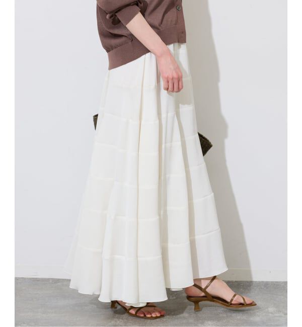 SLOBE IENA「《予約》ティアードフレアスカート」|スカート|