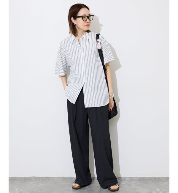 SLOBE IENA「《汗染み防止/接触冷感/吸水速乾/予約》PEストレッチイージースラックス」|スラックス|