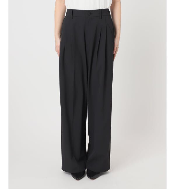 SLOBE IENA「《汗染み防止/接触冷感/吸水速乾/予約》PEストレッチイージースラックス」|スラックス|