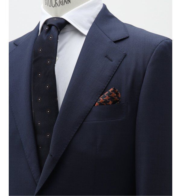 EDIFICE「AX ハウンドトゥースチーフ」|バンダナ・スカーフ|オレンジ A